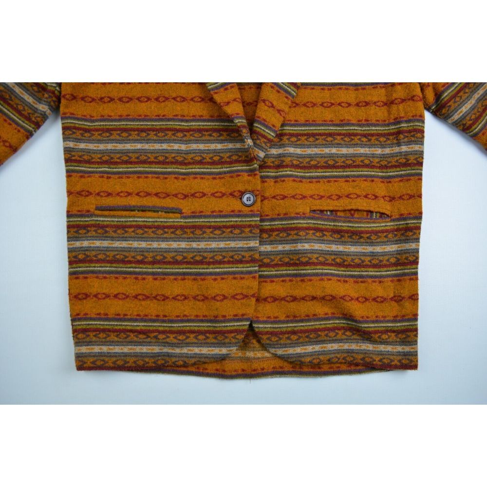 GSL‎ Vintage Blazer Women's M Southwestern Aztec Wool Blend USA - Picture 10 of 16